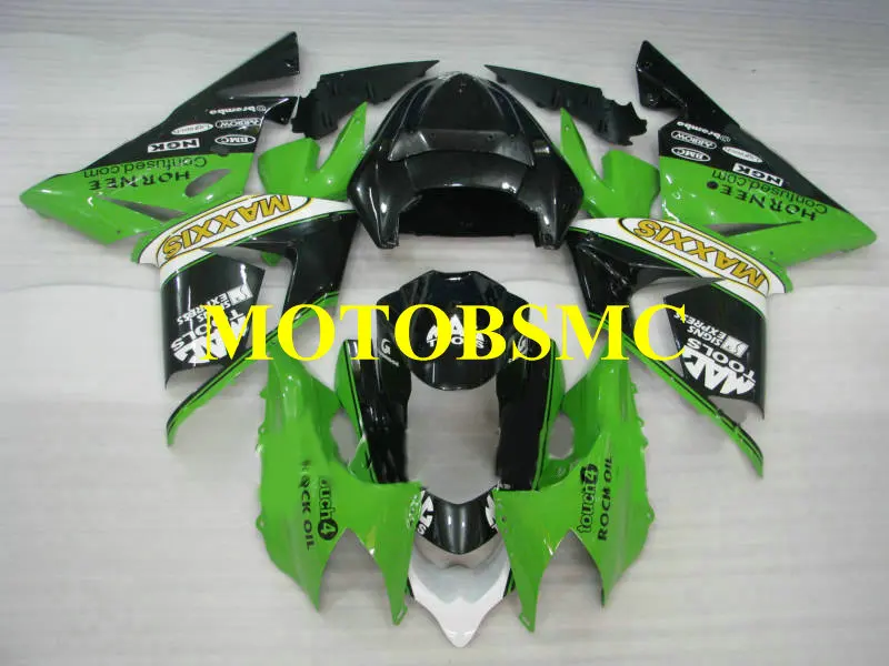 Набор обтекателей для мотоцикла KAWASAKI Ninja ZX10R 04 05 ZX 10R 2004 2005 ABS Зеленый Белый Черный