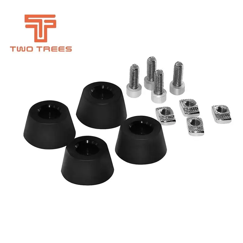 

4 Sets Antivibration Feet For i3 MK3 Printer Kit Anti-vibration Rubber Landing Mat Feet For 2020 Profile 3d Printer Parts