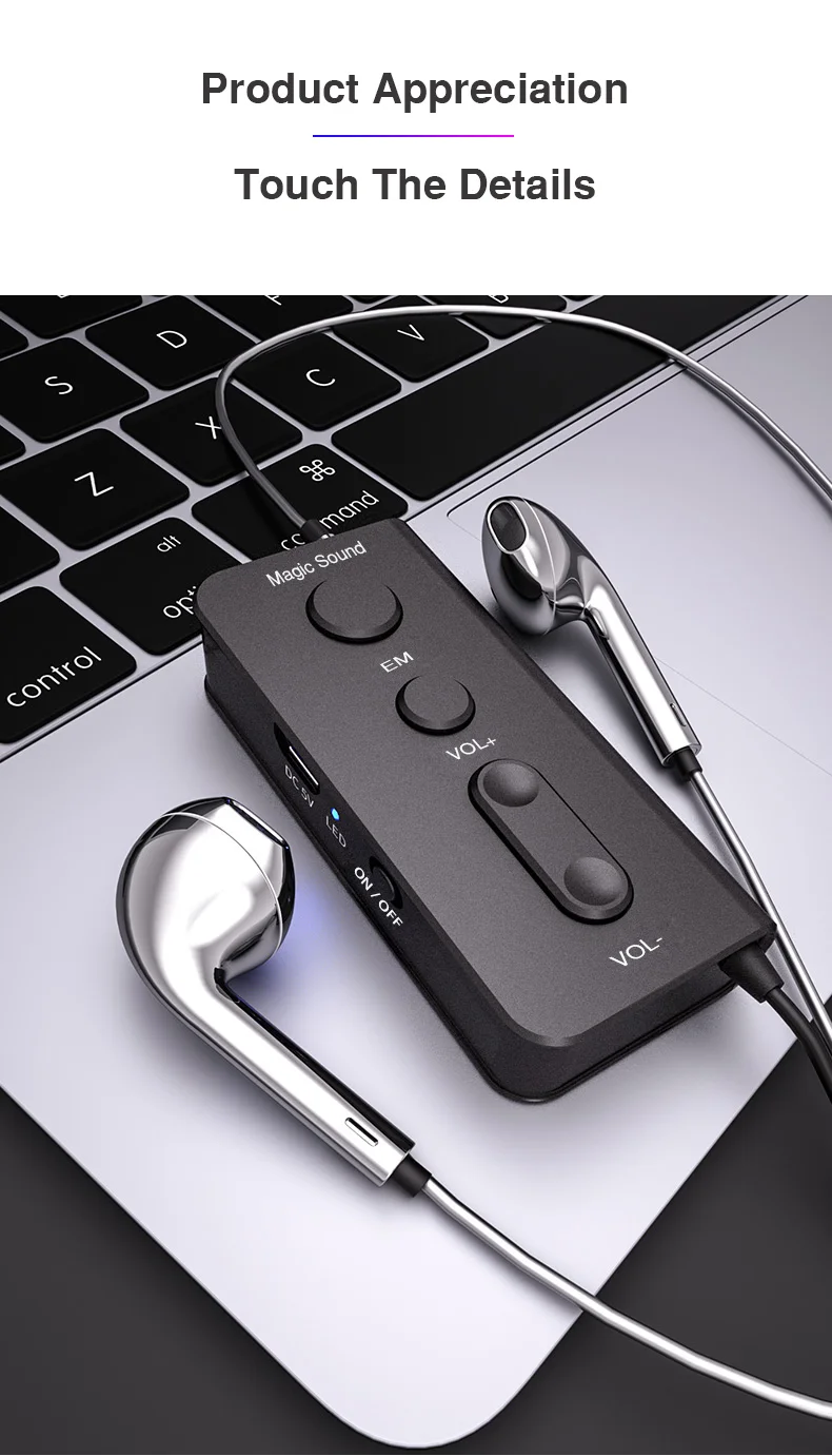 Earphones with Magic voice changer for Phone Live Show Stereo Earphone with Microphone 3.5mm Jack with Sound card voice change (14)
