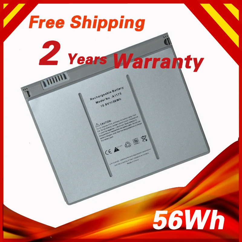 

60wh laptop battery for apple MacBook Pro 15" A1175 A1260 MA463 MA464 MA600 MA601 MA609 MA610 MA348 MA348*/A MA348G/A MA348J/A
