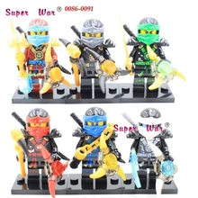 6pcs star wars super heroes marvel avengers Ninja Kai Jay Cole Zane building blocks action model