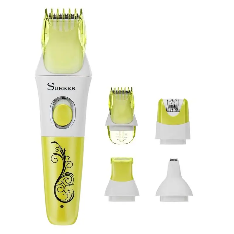 

6 In 1 Rechargeable Epilator Full Body Hair Removal Face Armpit Bikini Line Legs Depilator