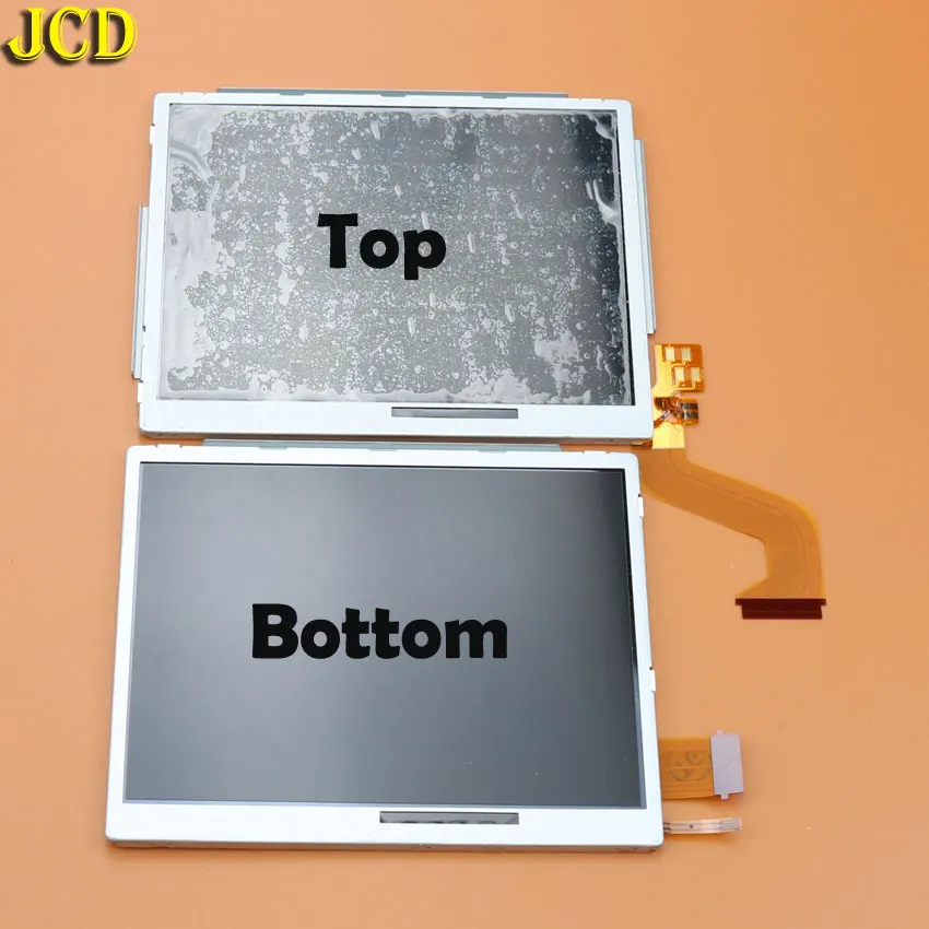 

JCD 1pcs Top bottom Upper Lower LCD screen Display for Nintendo NDSi LL for NDSi XL Replacement