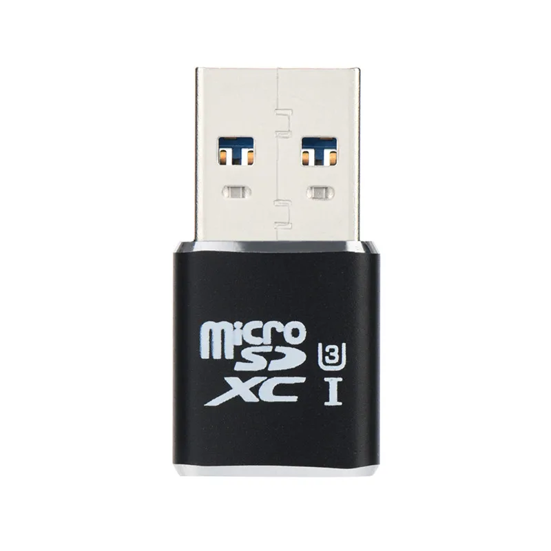 Поддержка до 128 ГБ TF карта USB 3,0 Micro SDXC Micro SD TF T-Flash кардридер адаптер SDXC/SDHC/SD кардридер - Цвет: Black