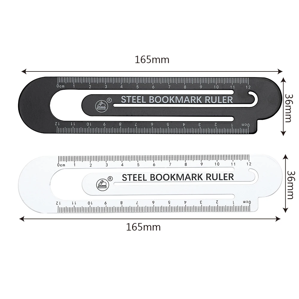 DIYWORK 1 шт. 12 см металлический зажим для бумаги линейка черный белый измерительный инструмент закладки чертежная линейка измерительные инструменты