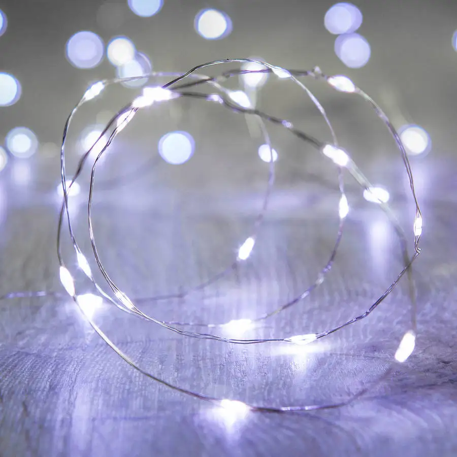 Светодиодные микро сказочные огни голый стол Медные провода с подсветкой батарея работает идеально подходит для вечерние свадебные украшения для дома на Рождество