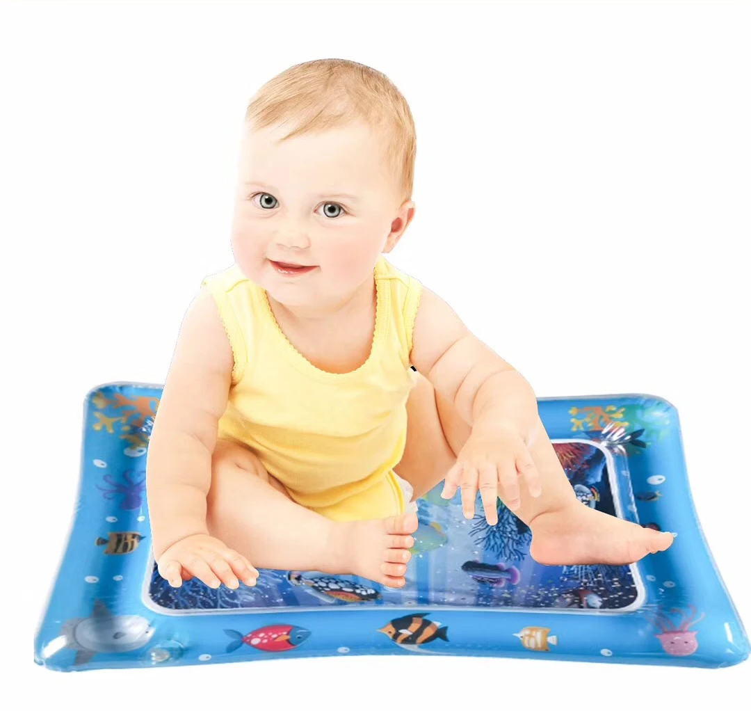 Надувное детское водяное сиденье младенческий животик время игровой коврик для малышей забавная подвижная игра центр для сенсорной стимуляции мотора