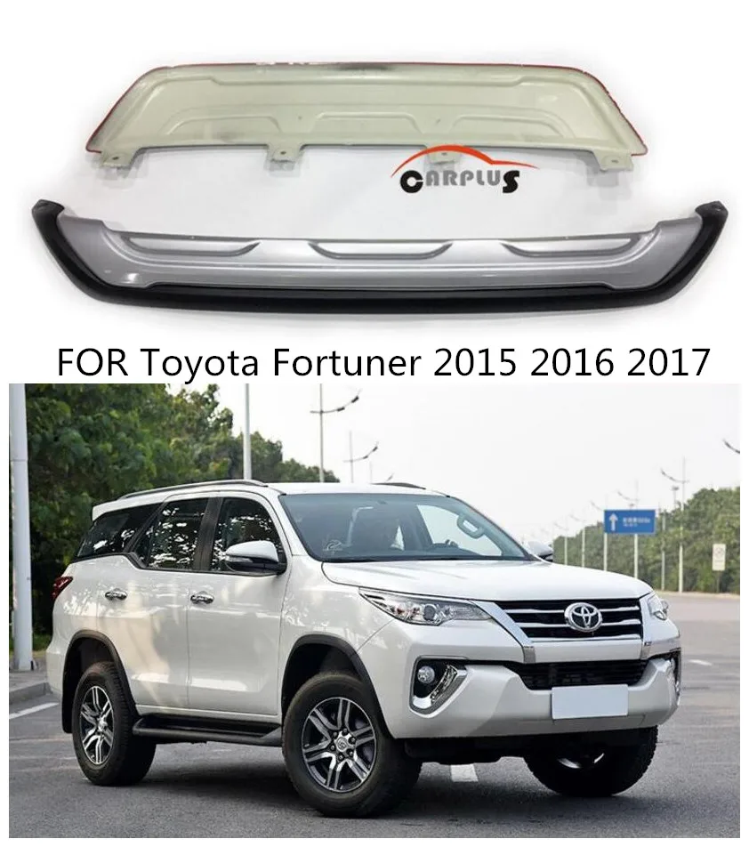 ABS хромированные передние и задние защитные бамперы для Toyota Fortuner 2015 2016 2017 по