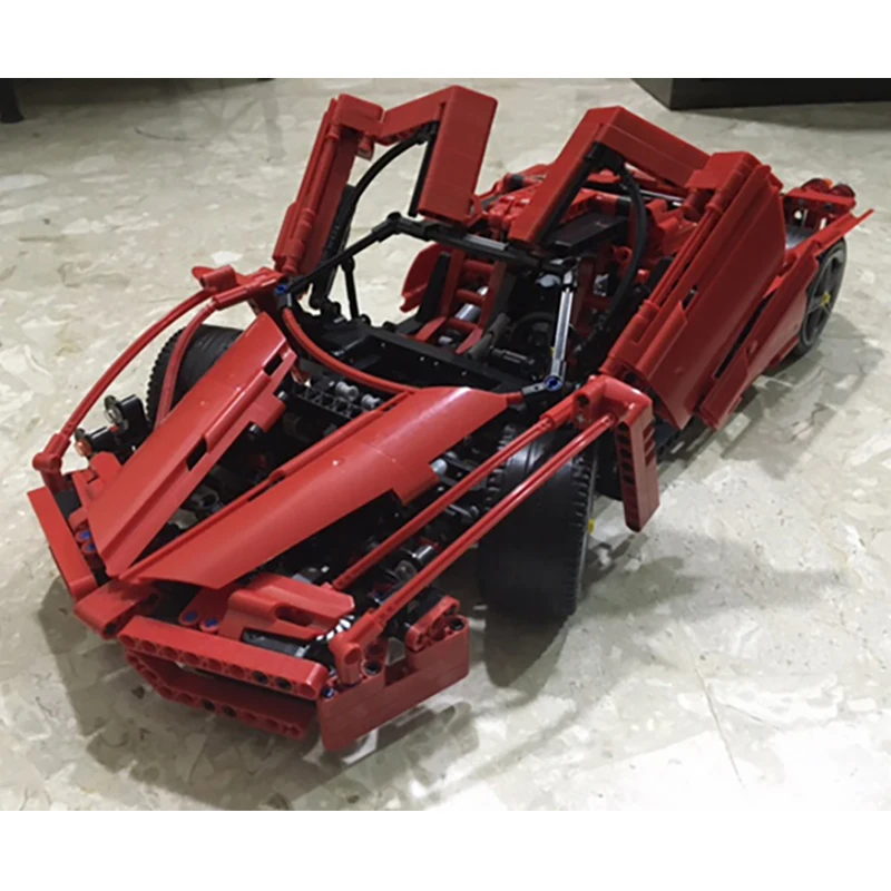 

Bela 9186 Enzo Super car 1:10 building Toys for children Toy Set Boy Car Racers Car Gift Compatible with 8653