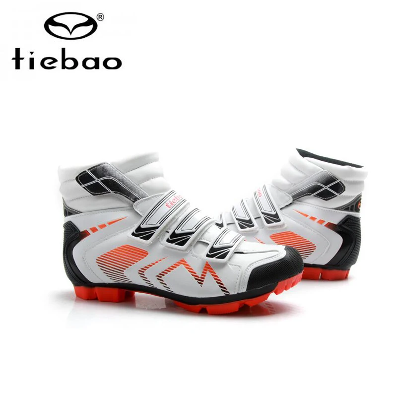 TIEBAO, велосипедная обувь, зимние мужские кроссовки, белые, sapatilha ciclismo, MTB, Спортивная, гоночная, велосипедная, обувь, сохраняющая тепло, ботинки