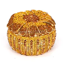 Бриллиантовый кристалл мини вечерняя сумка для женщин клатчи на день дамы цепи золотые клатчи сумочки и клатчи(526B