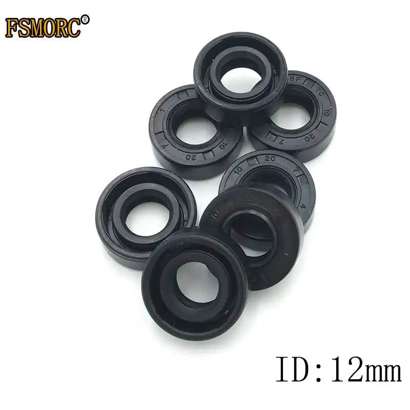 10 pcs TC 13x22x5 //5.5 7 Rubber Double Lip Oil Shaft Seal