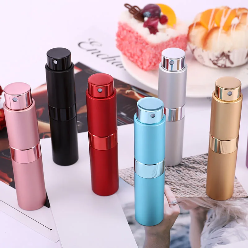 

8mlRattan PatternCanBe FilledWith Portable PerfumeBottle And Traveler Auminum Spray Atomizer Empty Perfume Bottle Box 1pcs