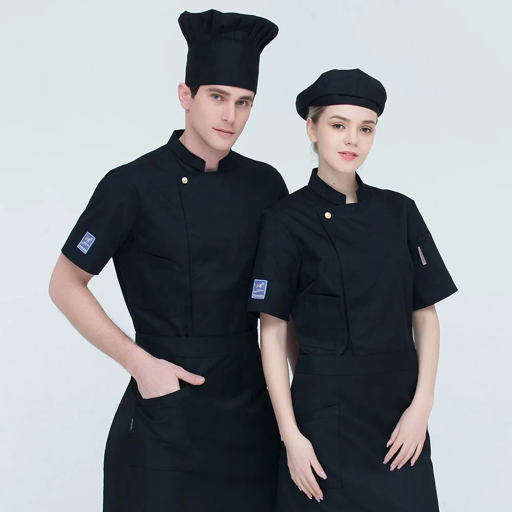 7 видов цветов высокое качество дышащая рубашка с короткими рукавами рабочая одежда шеф-повара Еда Услуги шеф-повар униформы ресторанное питание одежда для шеф-поваров M-4XL