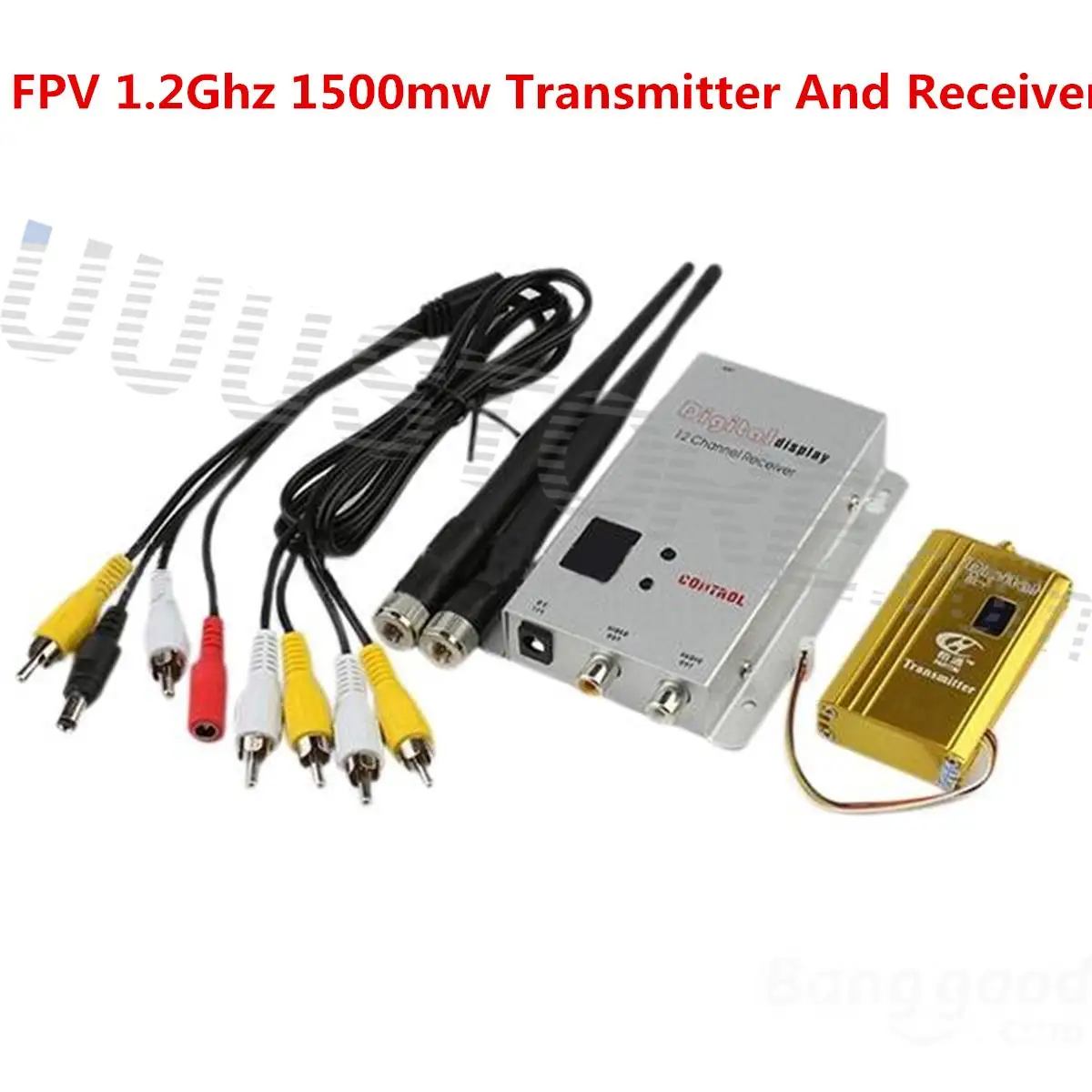 FPV 1.2Ghz 1.2G 8CH 1500mw Wireless AV Sender TV Audio Video