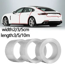 2/3/5 см прозрачный Автомобильная защитная пленка край двери бампера Анти-Царапины наклейка с рисунком царапин домашнего декора автомобиля