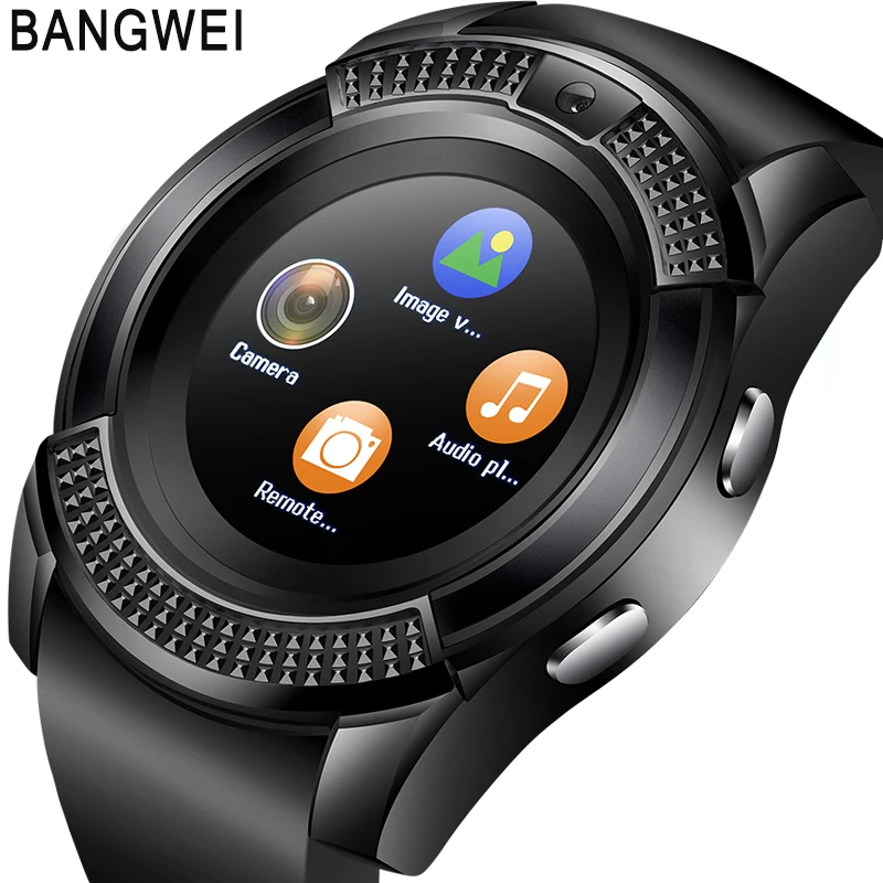 

BANGWEI New Men Women Smartwatch Vibration Clock Pedometer Fitness Sport Android Smart phone Digital watch Relogio inteligente