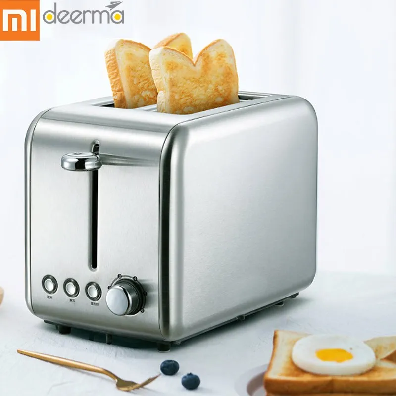 

Xiaomi Deerma Electric Bread Maker 6 Baking Modes Toaster Stainless Steel Bread Sandwich Defrosting Reheat Breakfast
