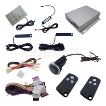 Universal PKE Car Alarm System Long Push Button Remote Start Engine Smart Password Keyboard Auto/Manual Lock Unlock Door