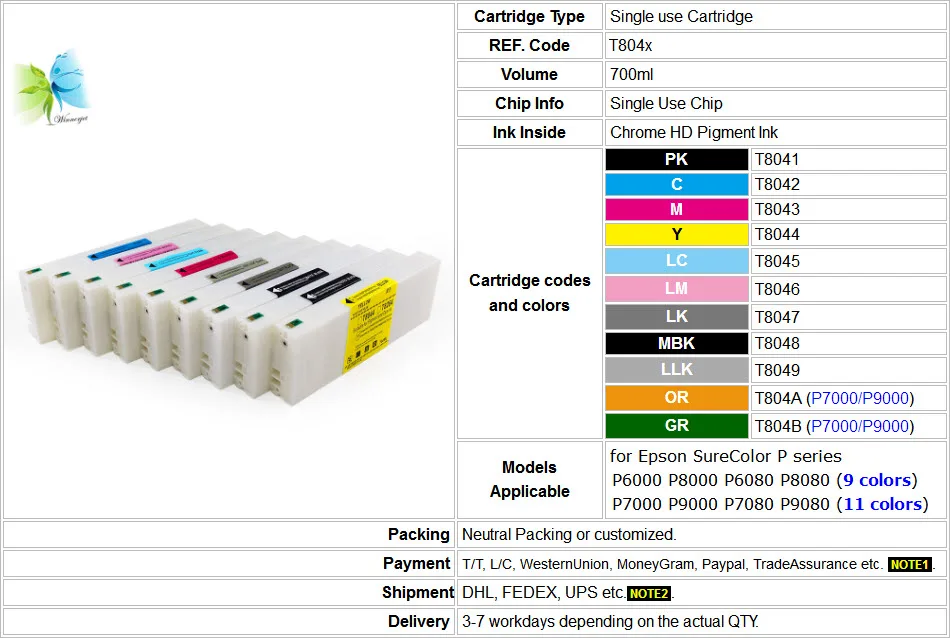P series 700ml pigment