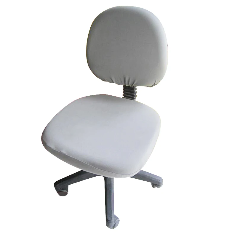 Chaise Universal Office Chair Covers Set Pure Color Removable Chair Covers Stretch Rotating Lift Computer Chair