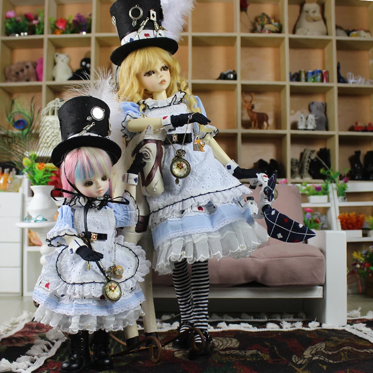 1/6 1/4 1/3 весы BJD платье + носки головной убор комплект детской одежды для BJD/SD