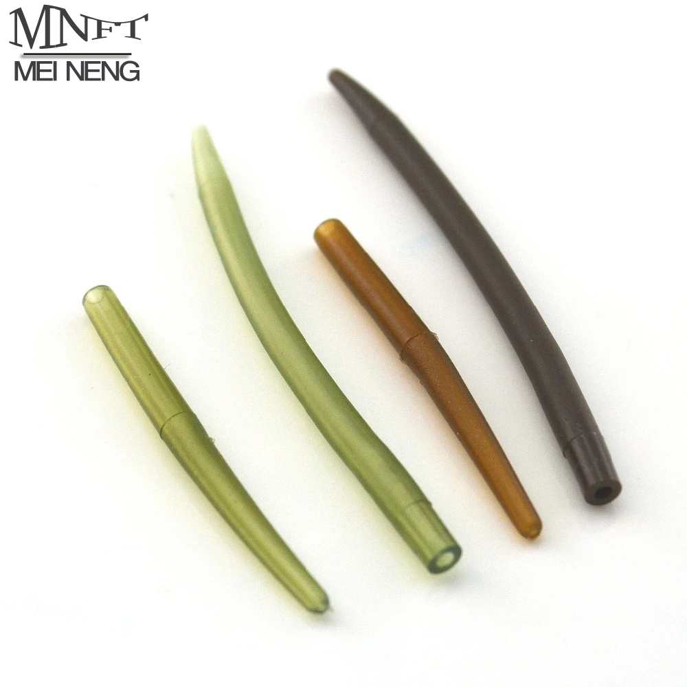 

MNFT 24pcs Fishing Accessories Fishing Anti Tangle Sleeves Connect With Hooks Safety Lead Clips Rubber Tail Cones 2 Size Choices