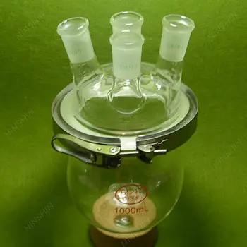 

1000ML 4-neck Reaction Flask,Separately Flask(round Bottom),with Clamp