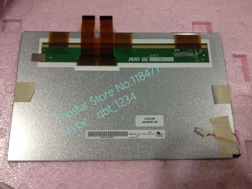 ЖК-панель AUO A101VW01 V3 WVGA 10 1 (RGB)* 800 480 дюйма TFT | Электронные компоненты и