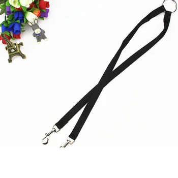 

Pet Lead Leash Walking 2 Two Dogs Cats Leash Coupler Double Twin Lead Running Black Leash Outdoor Security Training Dog Harness