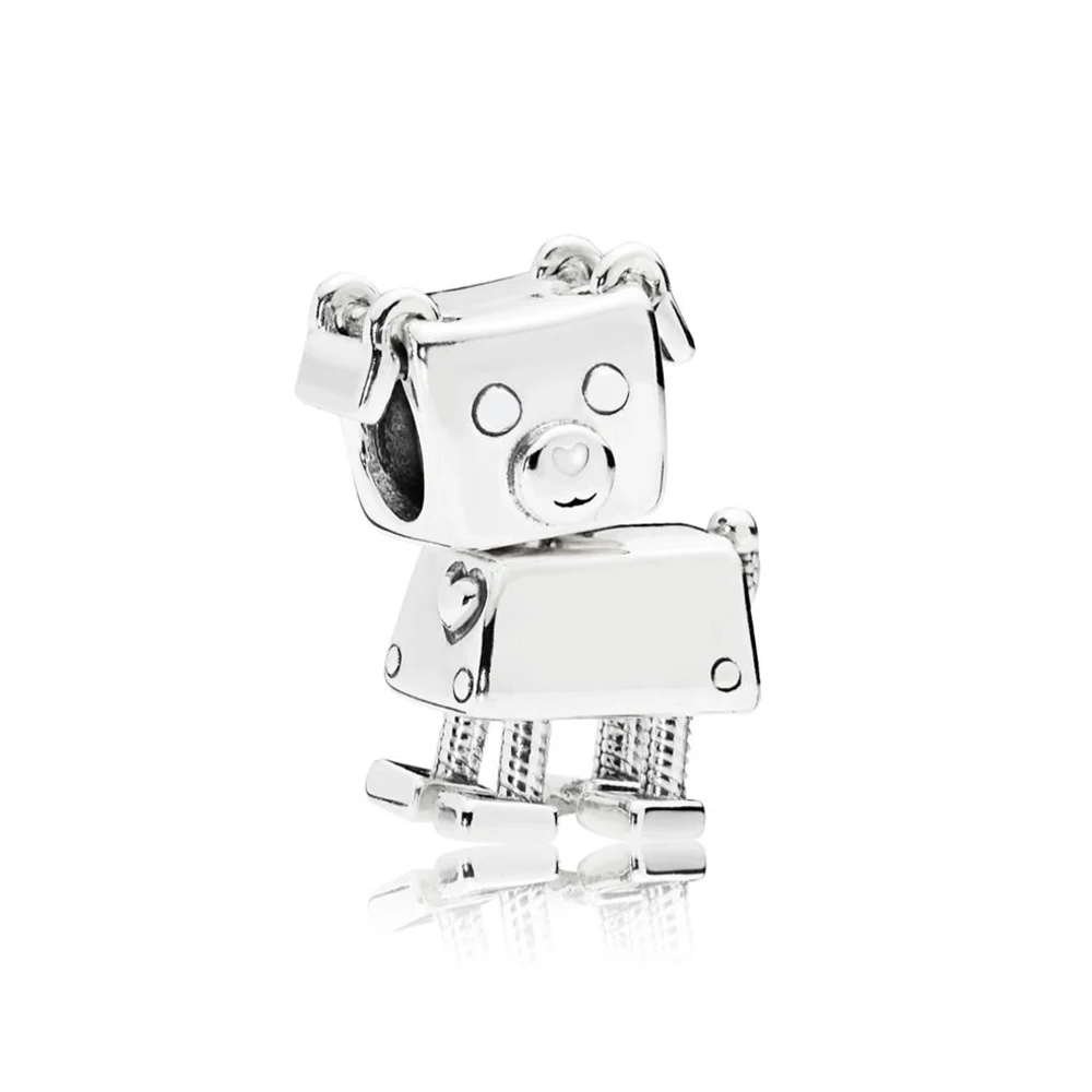 

CHAMSS 2019 1:1 New Bobby Bot Charm 925 Sterling Silver Charm Bracelet Christmas gifts Jewelry for Women Free Shipping