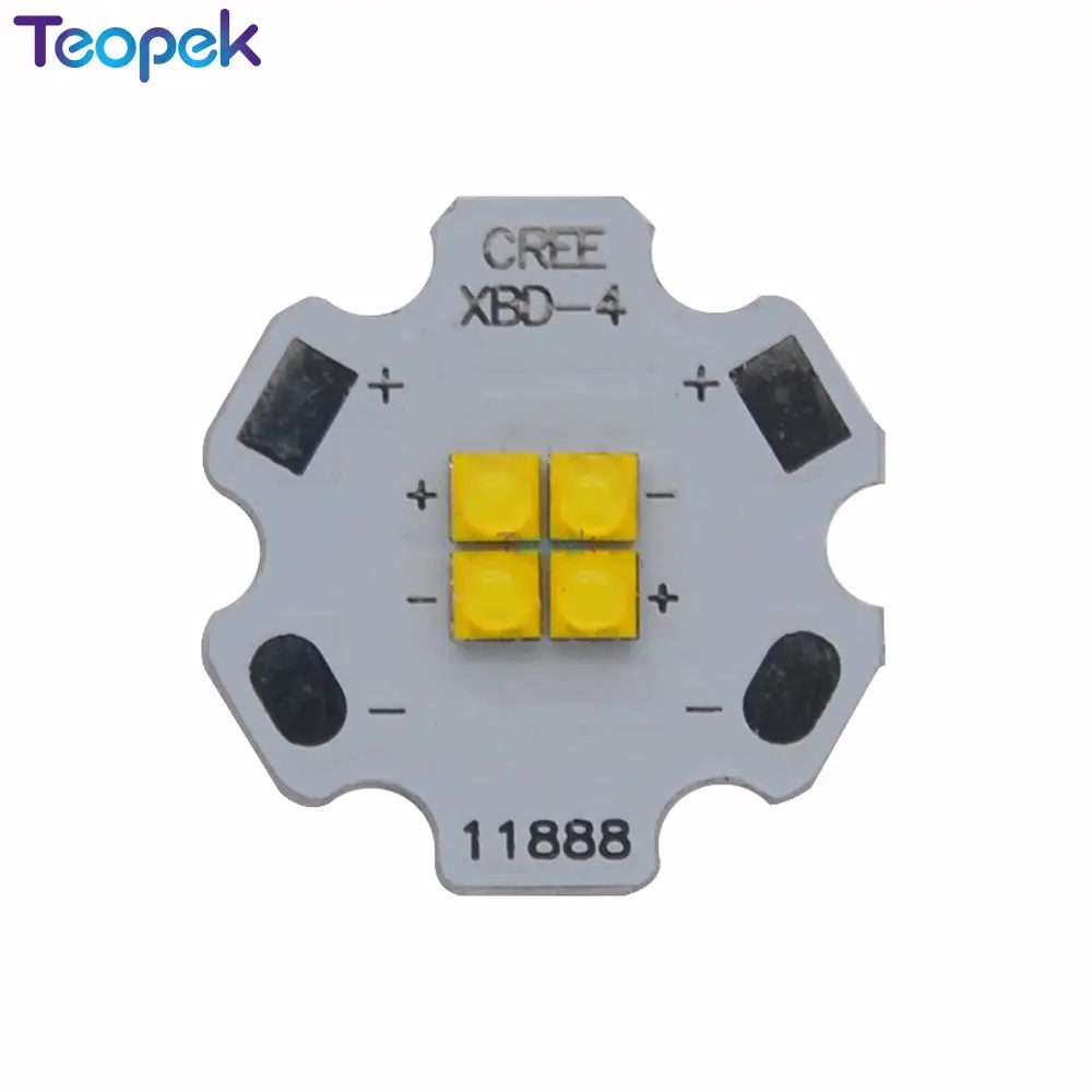 Светодиодный чип CREE XBD 4 5 шт. 12 В Вт теплый/нейтральный/холодный белый 20 мм|led white