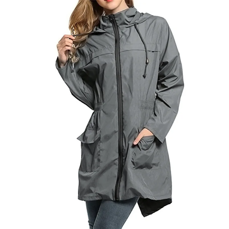 Raincoat Women Waterproof Lightweight Travel Hoodie