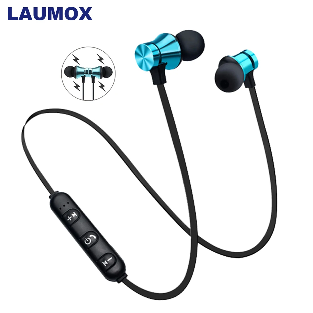 

LAUMOX Magnetic Music bluetooth Earphone 4.2 XT11 Sport Neckband Wireless Headset Waterproof With Mic For Xiaomi Headphones
