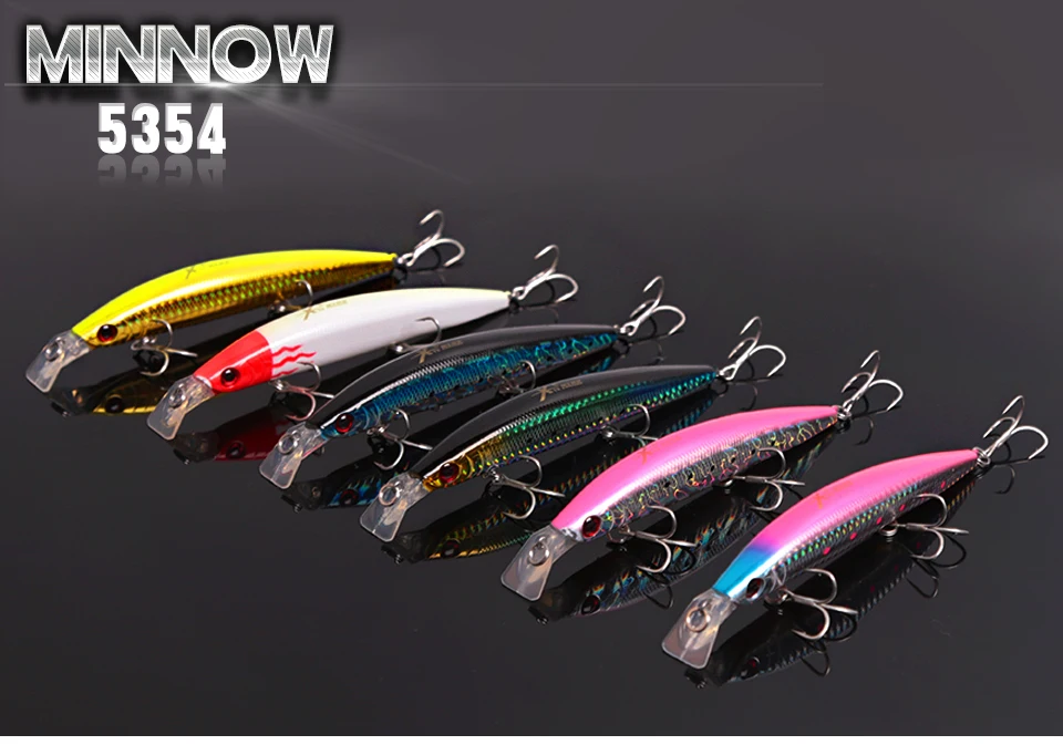 Kingdom Fishing Lure Minnow Hard Bait 23g125mm Artificial Baits Sea Fishing Minnows Wobblers Model 5354 (2)
