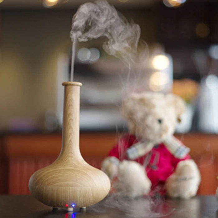 

Humidifier Wood Grain Aromatherapy Silent Ultrasonic Humidifier Mini Bedroom Air Purifier Oil Machine Essential Oil Diffuser