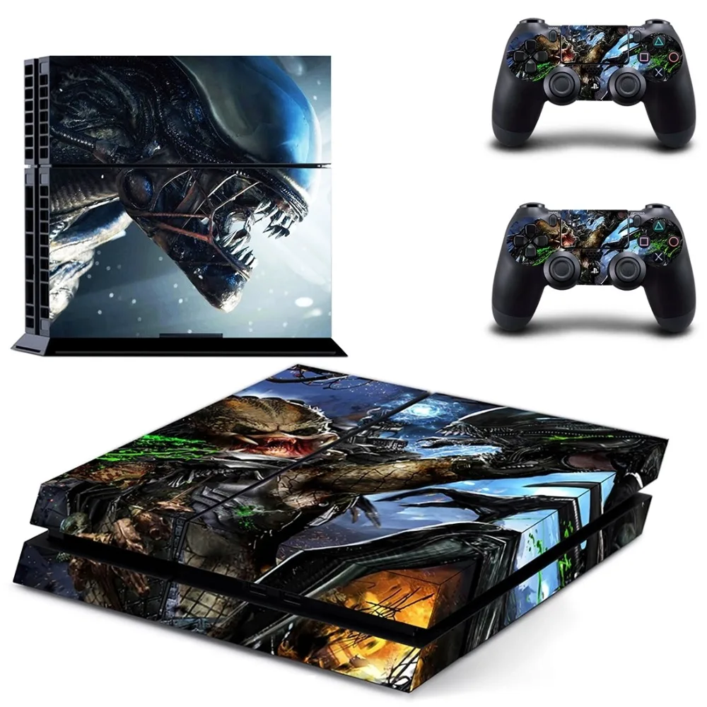 Alien vs Predator PS4 Skin Sticker Decal for Sony PlayStation 4 Console