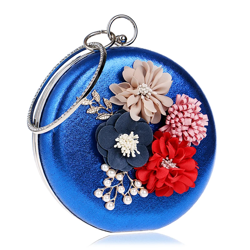 SEKUSA цветок женские вечерние сумки бриллианты круговой формы ежедневные клатчи Маленькие стразы сумки на плечо смешанные сумочки