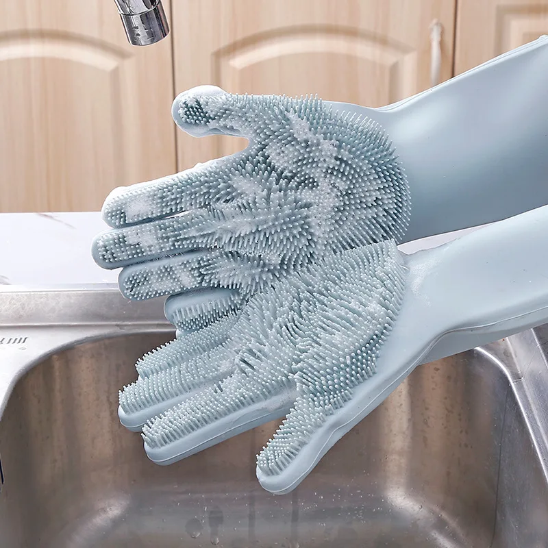 

A2661 Silica Gel Dishwasher Gloves Washing dishes and cleaning household gloves