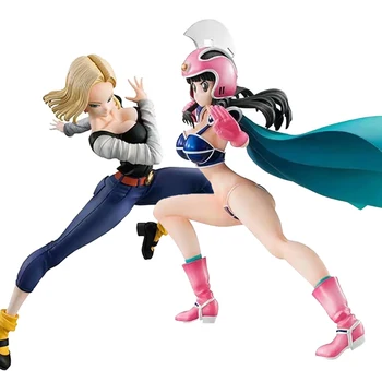 

8inch 2 Type Dragon Ball Gals Chi-Chi ChiChi Armor ANDROID NO.18 Version 4 Fighting Action Figures Model Toy