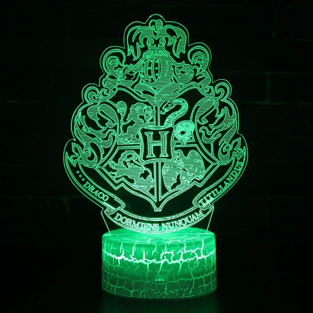 هاري بوتر شخصيات اللعب 3d 7 لون تغيير مسة التبديل نوم خزانة الإبداعية هدية للأطفال عيد سعيد الحزب 2018