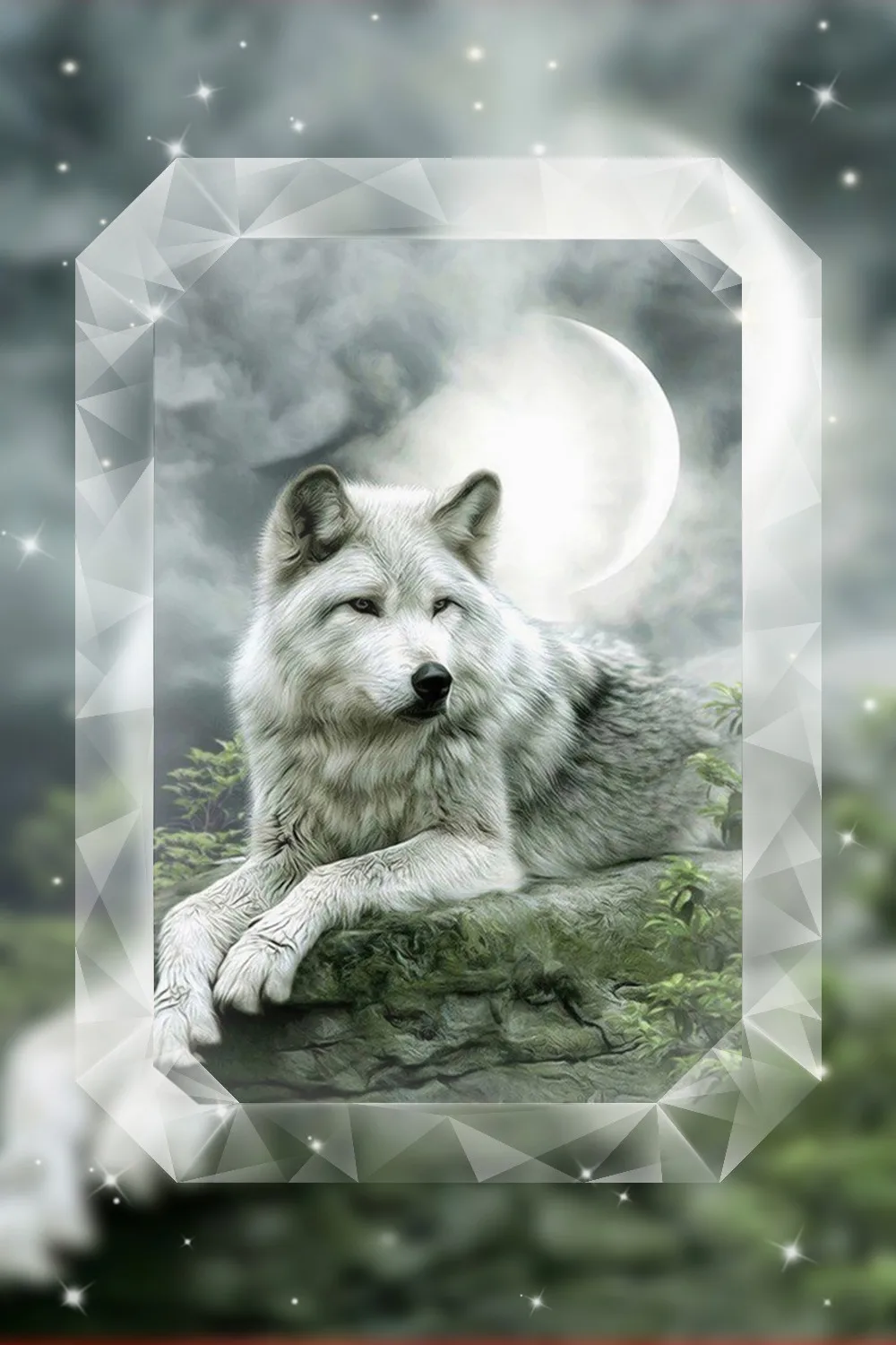 Rhinestone-painting-crystal-Home-Decor-DIY-Diamond-painting-moon-Wolf-3D-cross-stitch-pattern-diamond_