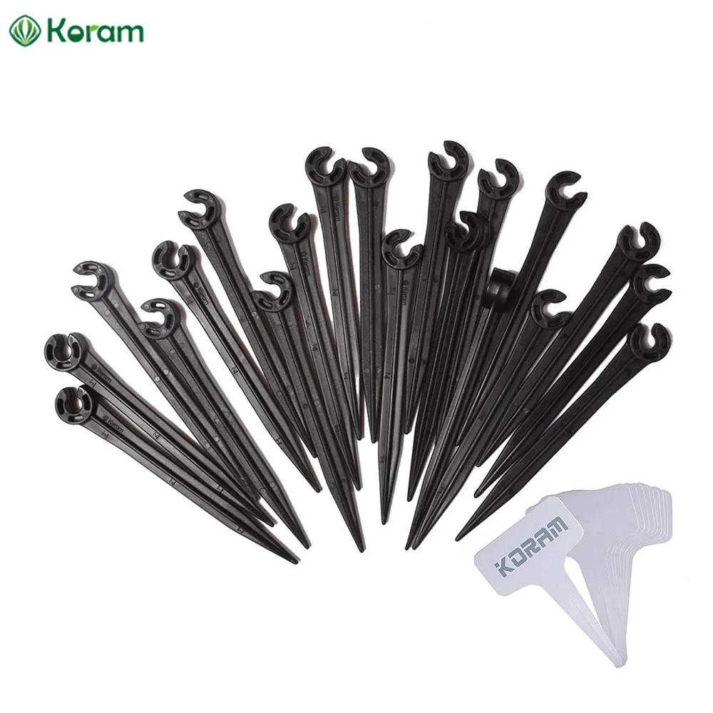 Koram Plastic Irrigation Support Stakes For 1 4 Inch Tubing Hose