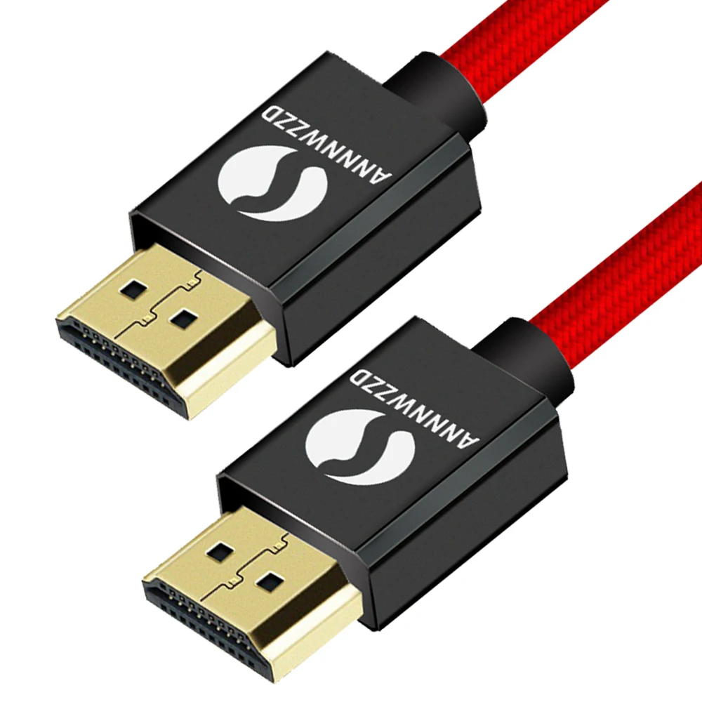 Кабель HDMI плетеный шнур Ультра высокая скорость Позолоченные разъемы Ethernet и аудио возврат видео HD 1080p 3D