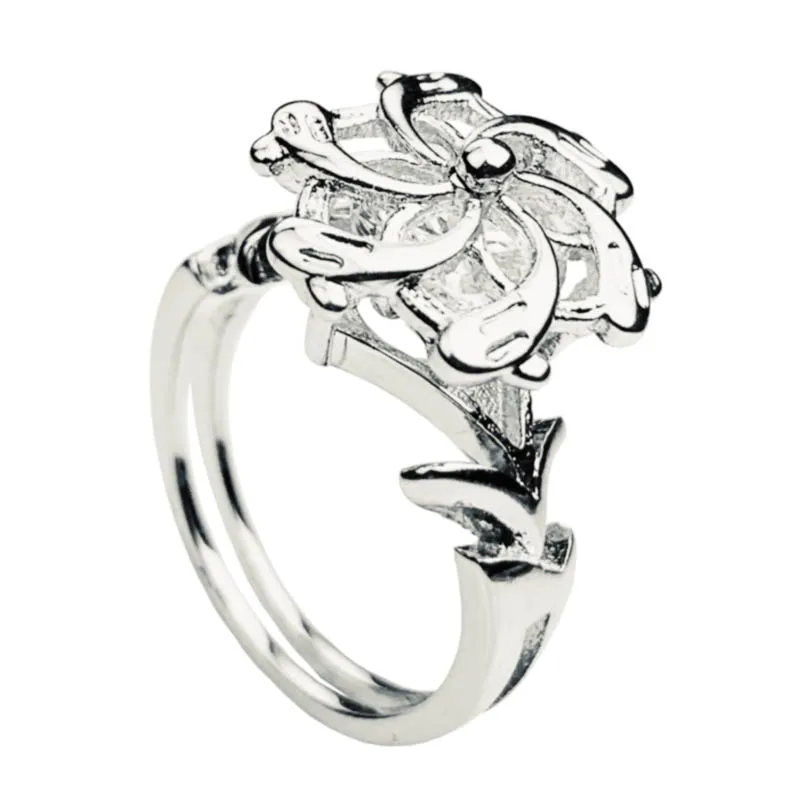 

The Lord Of Rings Galadriel Nenya Ring of Water Hobbit Elf Three Rings Great Rings LOTR Fashion Jewelry High Quality Fan Gift