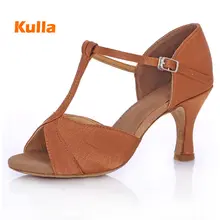 Для женщин Туфли для латинских танцев качественный сатин Профессиональный Современная Дамская обувь для бальных танцев сальса танго Танцы, женские туфли на каблуках, женская обувь, 5/7 см