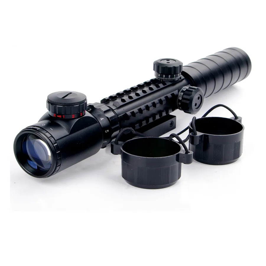 Fishbone Тип riflescope 3-9x32E подходит для всех пистолетов крепление для оптики Тактический телескопический прицел для охоты 20 мм рельс Mo