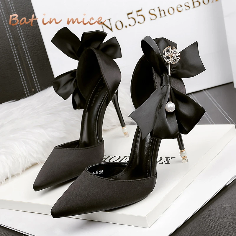 

2018 Summer Women Shoes Pointed Toe Pumps Dress Shoes High Heels Boat Shoes Wedding Shoes tenis feminino Side with Mujer S055