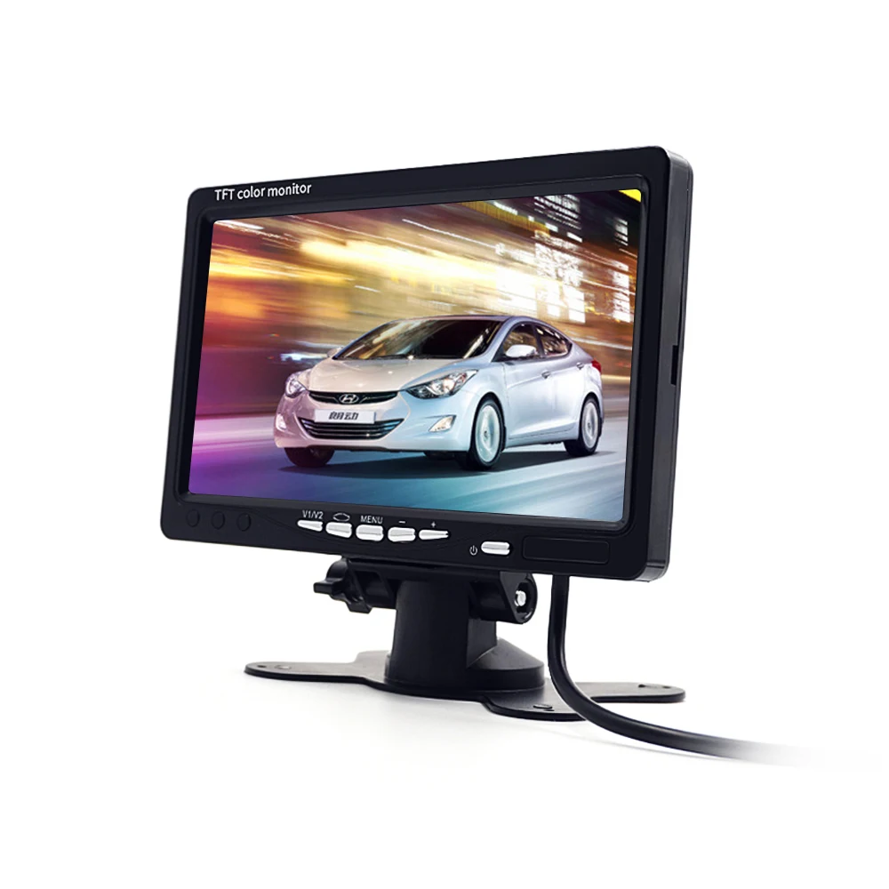 

Carsanbo 7 Inch TFT LCD Color Display Monitor Reverse System For Car Rear View Camera With IR Remote Control