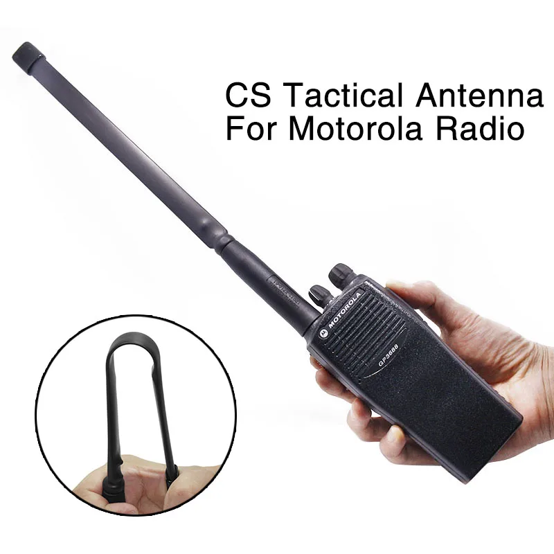 

Abbree CS Tactical Foldable Dual Band VHF UHF 144/430Mhz MX type Connector Antenna for Motorola GP88S GP328 GP3688 Two Way Radio